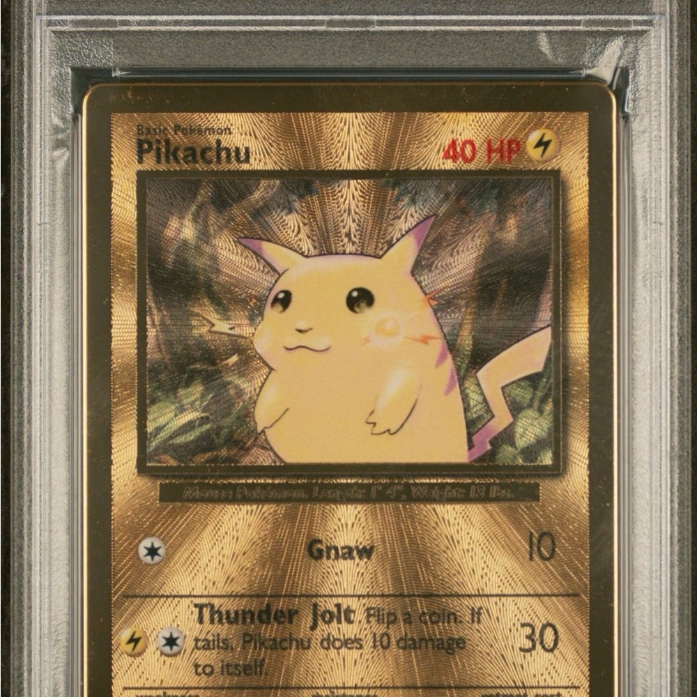 PSA 8 Pikachu Gold Metal Ultra Premium Collection #58